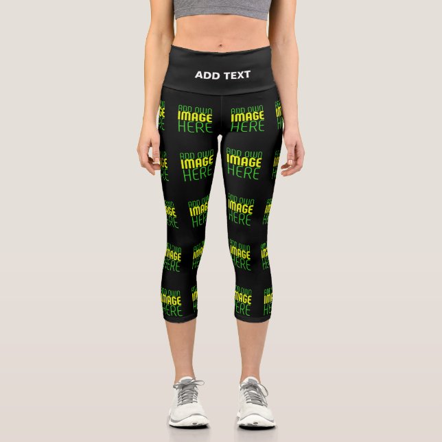 LEGGINGS CAPRI PLANTILLA DE TEXTO DE IMAGEN NEGRA SENCILLA EDITAB (Anverso)