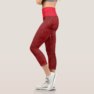 Leggings Capri Plantilla roja