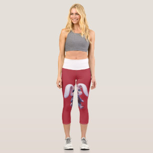 Leggings Capri PLP LEPURO - Gráfico del Rey Conejo Guerrero Lindo