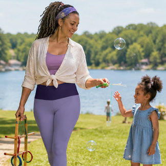 LEGGINGS CAPRI "PLUM PURRFECT" PERSONALIZA CIÑEÑA ALTA