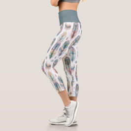 Leggings Capri Pluma de Fantasía