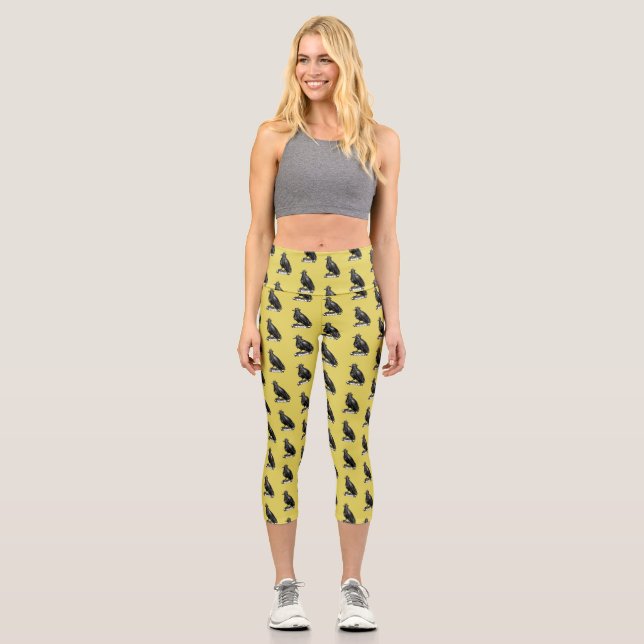 Leggings Capri Plumas de Poder Raum Desatado (Anverso)