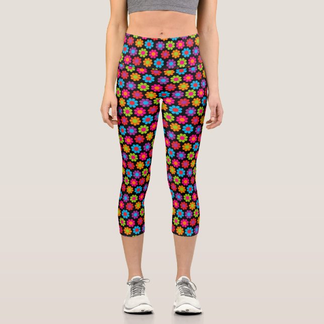 Leggings Capri Poder Floral (Anverso)