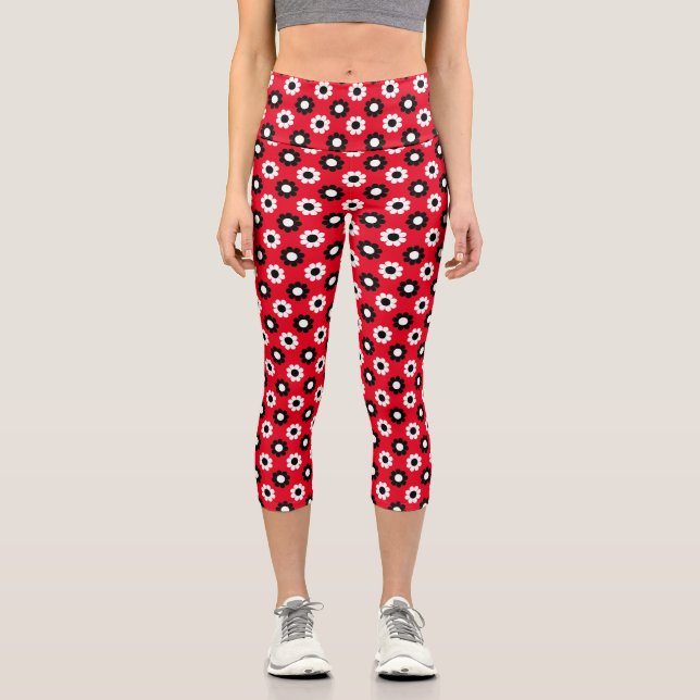 Leggings Capri Potencia de flor (Anverso)