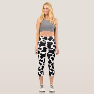 Leggings Capri Precioso patrón de vaca