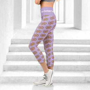 Leggings Capri Pretzels con su gracioso pie de foto en el bonito 