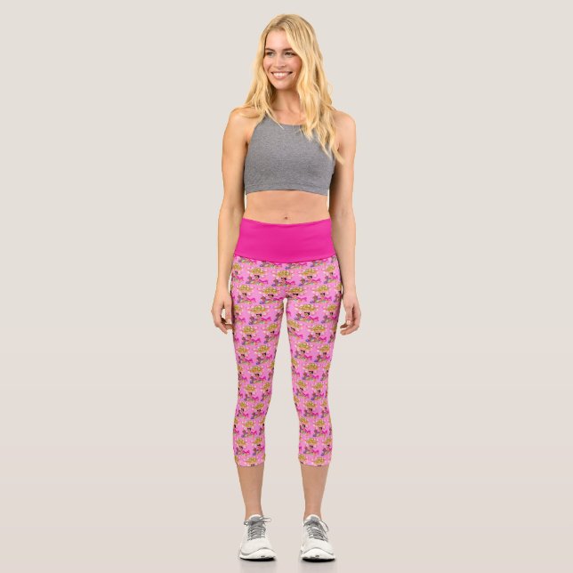 Leggings Capri Princesa de rosa (Anverso)