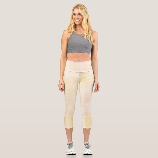 Leggings Capri Prioriza a ti mismo (Anverso)