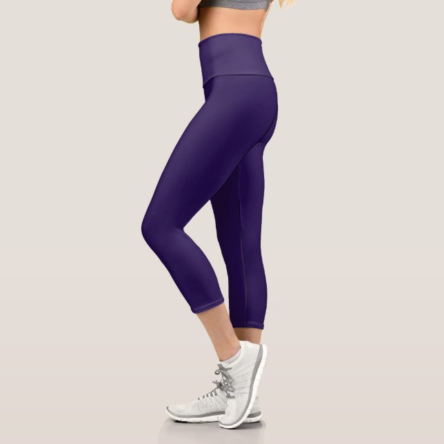 Leggings Capri Profundo morado real (Izquierda)