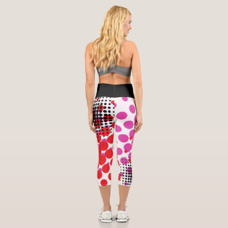 Leggings Capri Puntos brillantes y negros