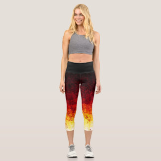 Leggings Capri Puntos de atardecer - Piernas Capris