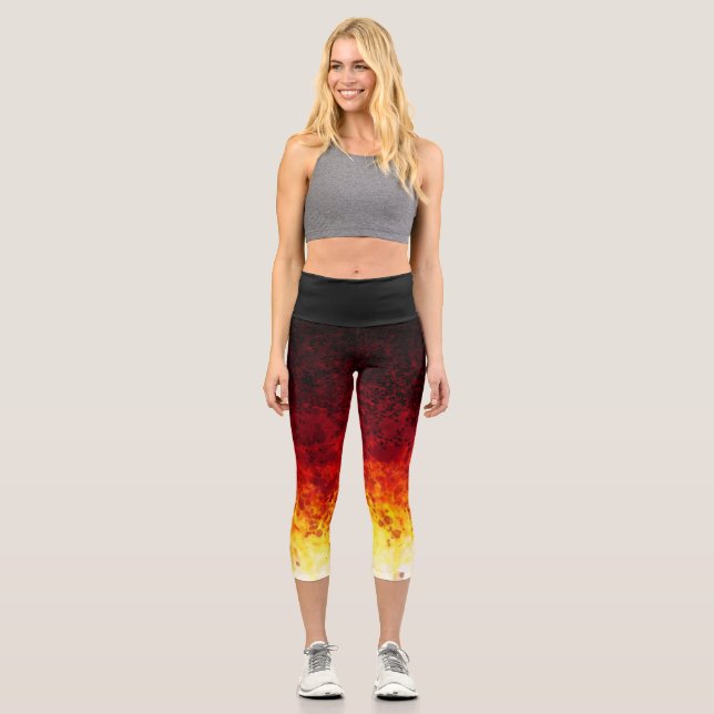 Leggings Capri Puntos de atardecer - Piernas Capris (Anverso)