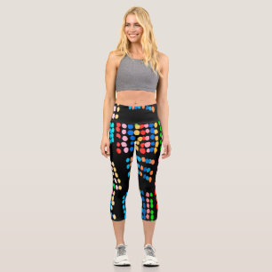 Leggings Capri Puntos de color