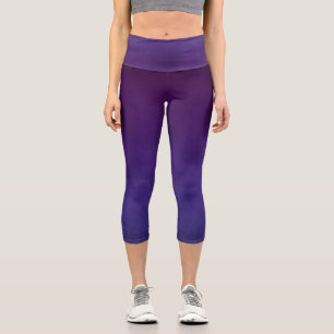 Leggings Capri Púrpura azul rústico oscuro