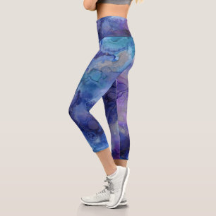 Leggings Capri Púrpura MultiColor