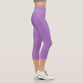 Leggings Capri Púrpura Suave