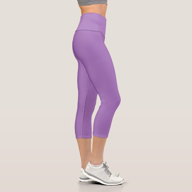 Leggings Capri Púrpura Suave (Derecha)