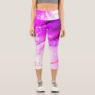 Leggings Capri Radiancia exuberante - Bubble Rosa Yoga Capris