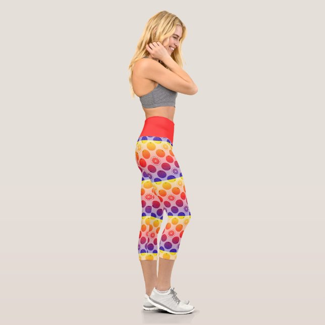 Leggings Capri Rainbow PopArt Citrus (Derecha)