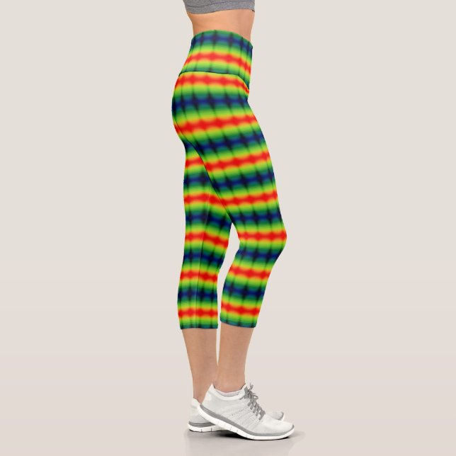 Leggings Capri Rayas arcoiris (Derecha)