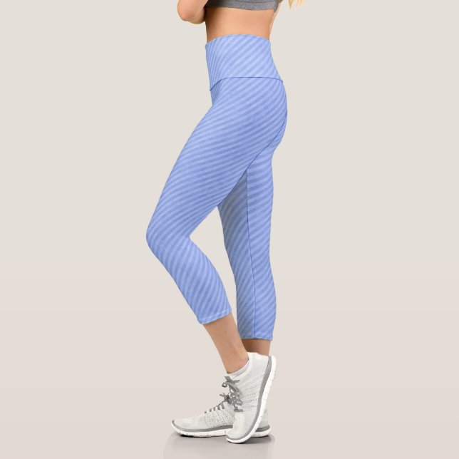 Leggings Capri Rayas azul gruesas (Izquierda)