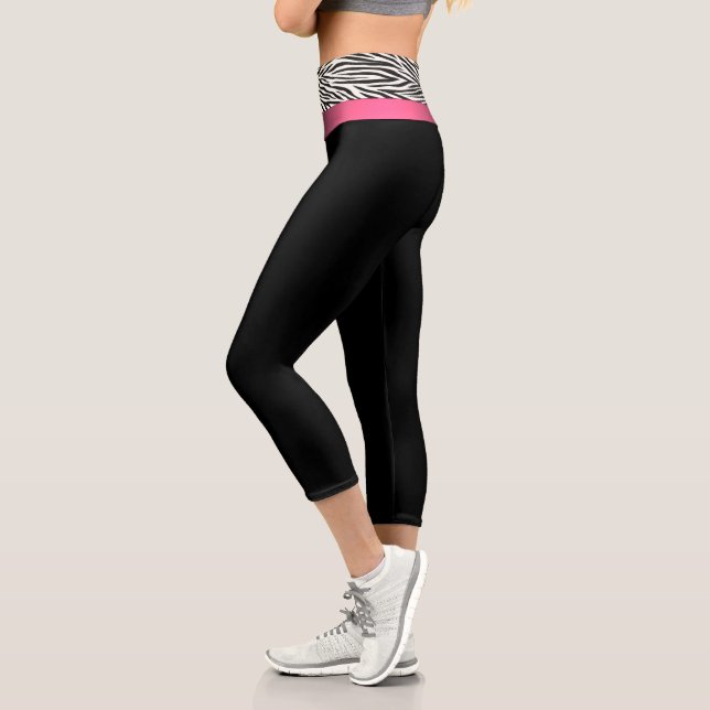 Leggings Capri Rayas de cebra (Izquierda)