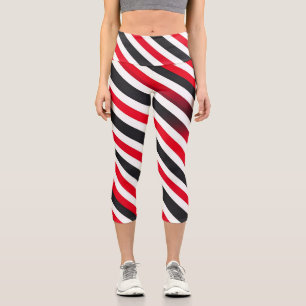 Leggings Capri Rayas en movimiento