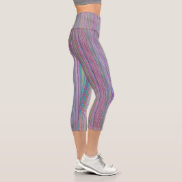 Leggings Capri Rayo arco iris de la televisión de pantalla plana