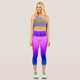 Leggings Capri Rayo de luz - azul y rosa