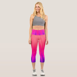 Leggings Capri Rayo de luz - rosa y morado