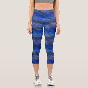 Leggings Capri Rayos multicolores brillantes