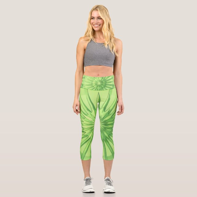 Leggings Capri Rebosante de vida (Anverso)