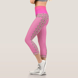 Leggings Capri Recorte rosa X