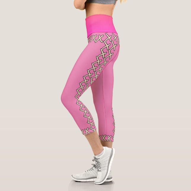 Leggings Capri Recorte rosa X (Izquierda)