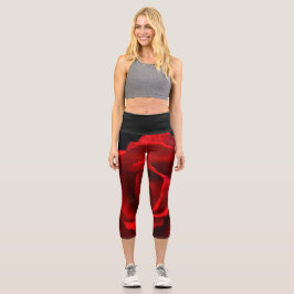 Leggings Capri Red Rose lecapcna