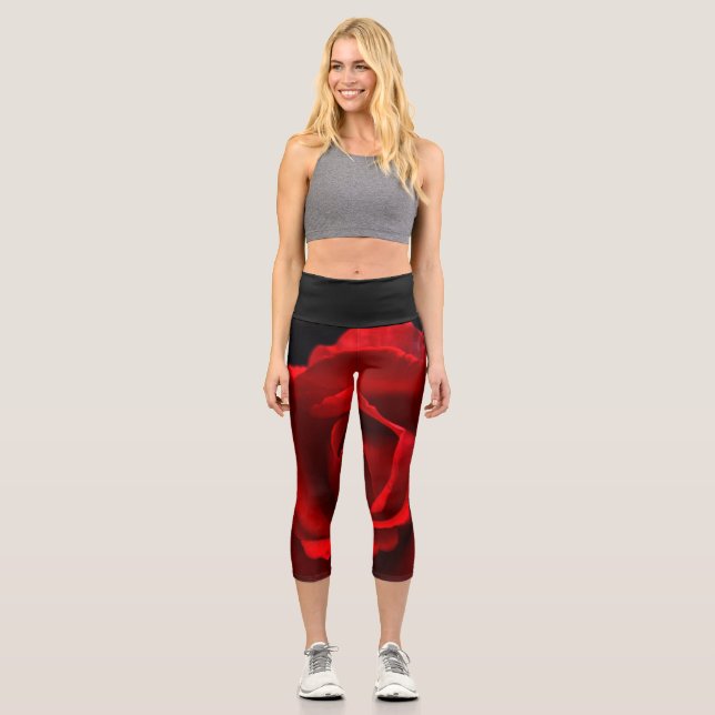 Leggings Capri Red Rose lecapcna (Anverso)