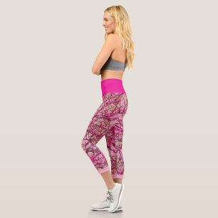 LEGGINGS CAPRI REDBUD TREE CAPRI LEGGINS