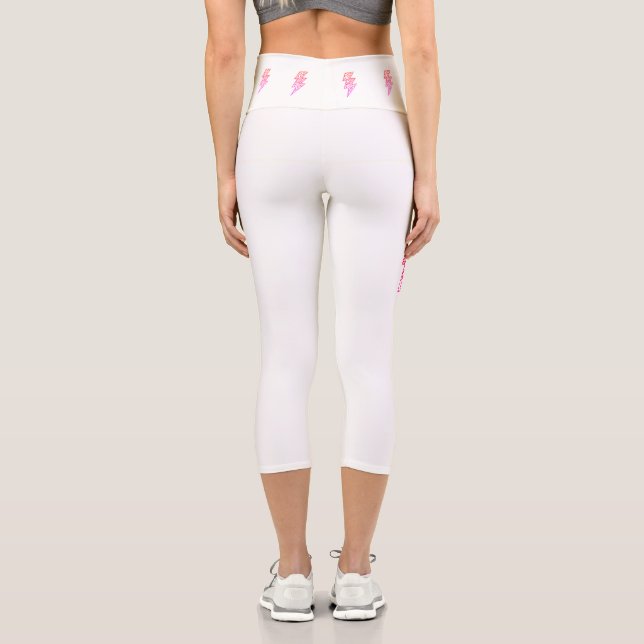 Leggings Capri Relámpago de los tornillos (Reverso )