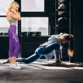 Leggings Capri Remember Your Why Women's Exercise