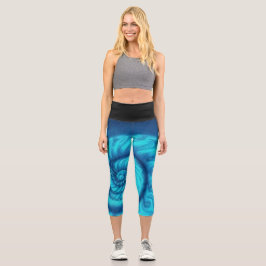 Leggings Capri Remolino Azur 
