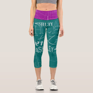 Leggings Capri Repetición transparente Ashley Elegir color BackG