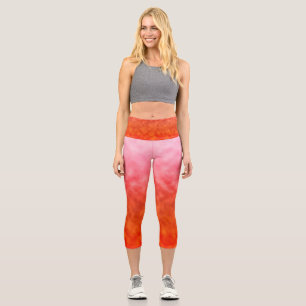 Leggings Capri Resplandor de rosa