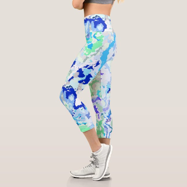 Leggings Capri Resumen colorido (Izquierda)