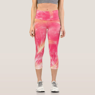 Leggings Capri Resumen de Dandelions y luciérnagas Red
