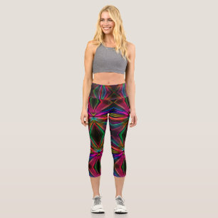 Leggings Capri Resumen de diamantes