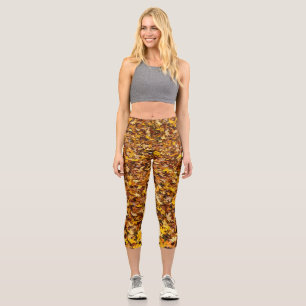Leggings Capri Resumen de las hojas de otoño