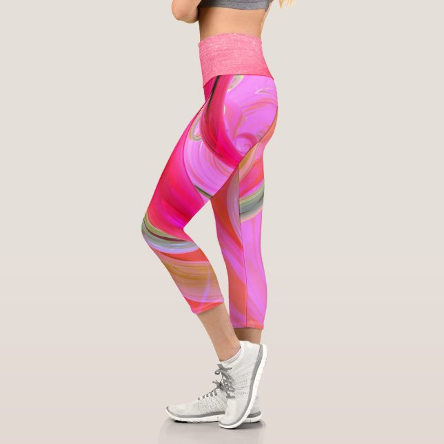 Leggings Capri Resumen Funky (Izquierda)