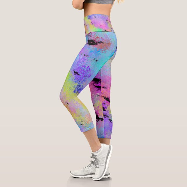 Leggings Capri Resumen multicolor (Izquierda)