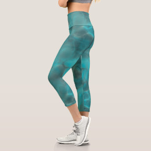 Leggings Capri Resumen turquesa
