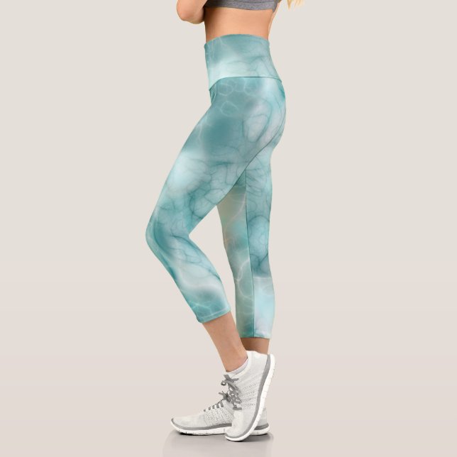 Leggings Capri Resumen turquesa (Izquierda)